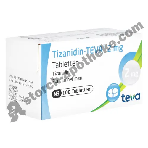 tizanidin 2 mg